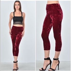 Velvet High Waisted Pant